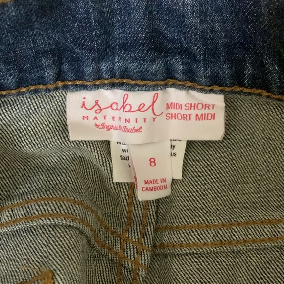 Midi Maternity jean shorts - Picture 6 of 6